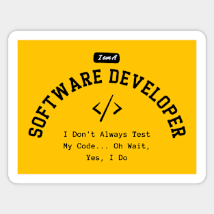 Proud Software Developer Tee - Embrace Expertise Sticker